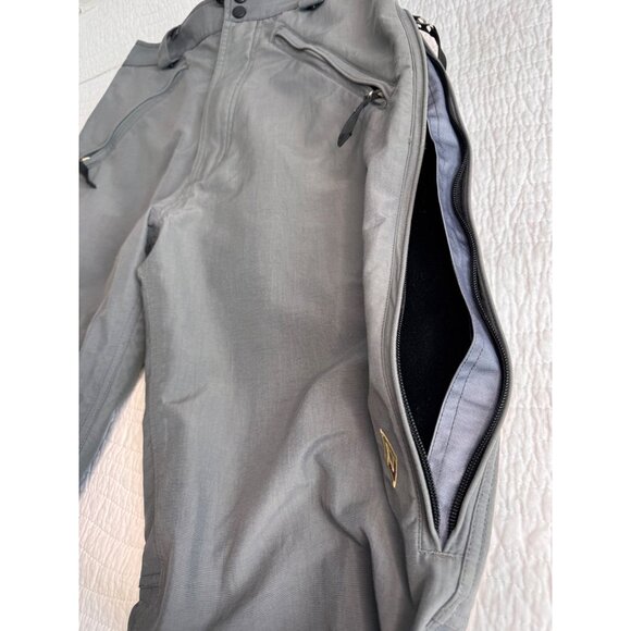 Burton Mens Snowboard Ski Pants SZ M Gray Waterproof Outdoor Adjustable - Picture 13 of 13